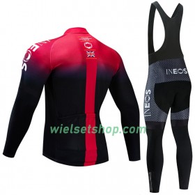 Fietskleding (Fietsshirt Lange Mouw + Lange Koersbroek) 2019 TEAM INEOS N001